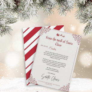 Plantilla Carta personalizada de Santa Claus