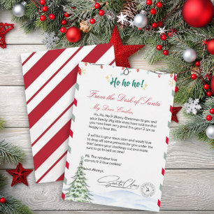 Plantilla Carta personalizada de Santa Claus