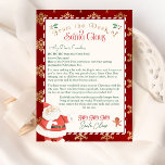 Plantilla Carta personalizada de Santa Claus<br><div class="desc">Carta personalizada de la plantilla de Santa Claus con la preciosa acuarela de Santa Claus. Elementos coincidentes disponibles.</div>