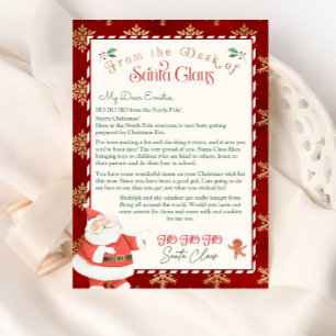 Plantilla Carta personalizada de Santa Claus