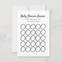 Plantilla circular para juegos de baby shower