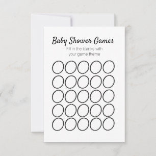 Plantilla circular para juegos de baby shower