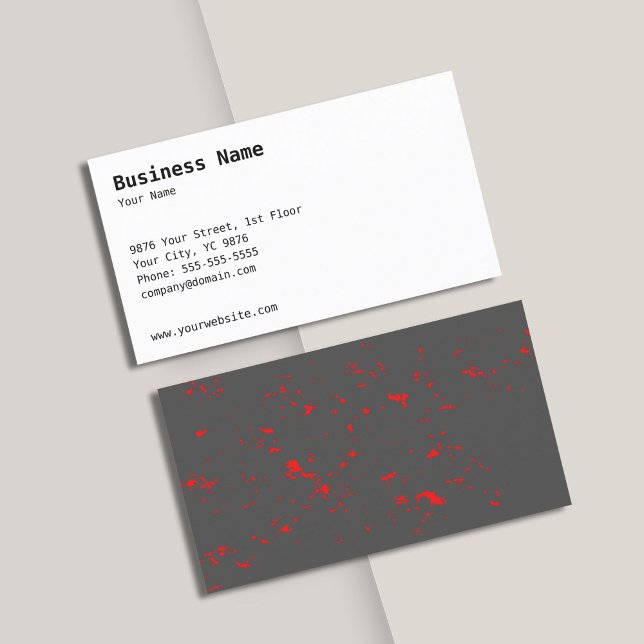 Plantilla clásica de tarjeta de visita con la part (Subido por el creador)