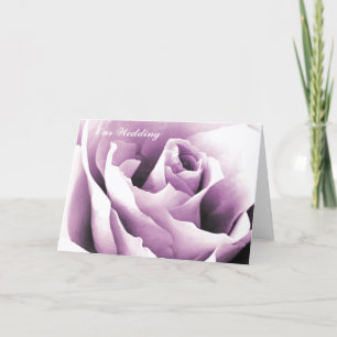 Plantilla color de rosa púrpura de las tarjetas de