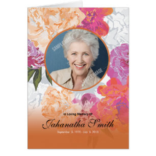 Plantilla conmemorativa fúnebre del programa