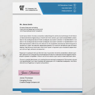 Plantilla corporativa del papel con membrete