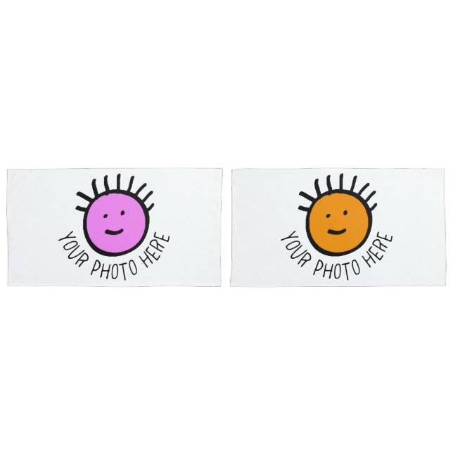 Plantilla de 2 fundas de almohada de tamaño KING p (Anverso - Set)