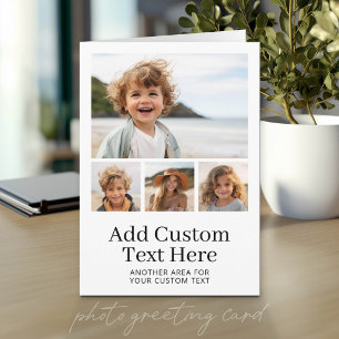 Plantilla de 4 fotos con 2 líneas de texto Tarjeta