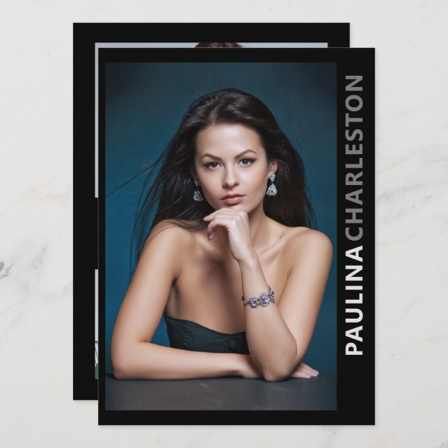 Plantilla de 5 Photo 2 Side Model Actor Pro 5.5x7. (Anverso / Reverso)