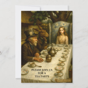 Plantilla de Alice en la fiesta de té del sombrere
