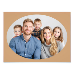 Plantilla de ampliación de foto de retrato familia