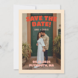 Plantilla de Anuncio de Fecha de Boda Editable | N