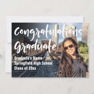 Plantilla de anuncio de foto de graduación de tipo
