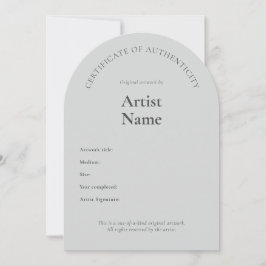 Plantilla de arte de certificado de autenticidad d