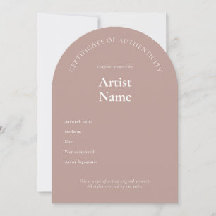 Plantilla de arte de certificado de autenticidad d