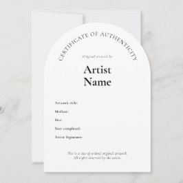 Plantilla de arte de certificado de autenticidad d