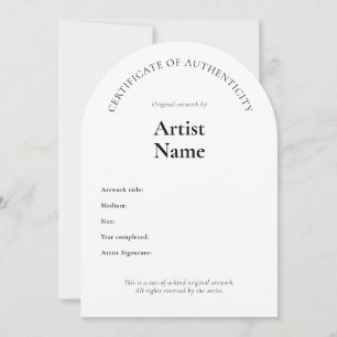 Plantilla de arte de certificado de autenticidad d