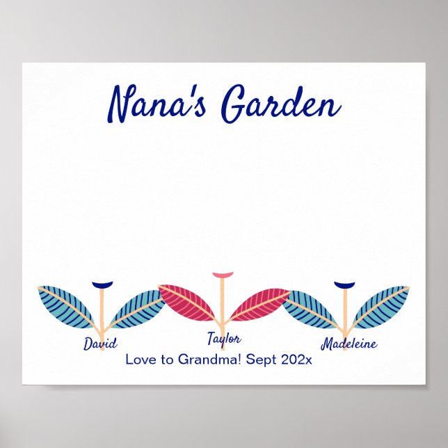 Plantilla de arte DIY de Huella de Huella Nana (Frente)