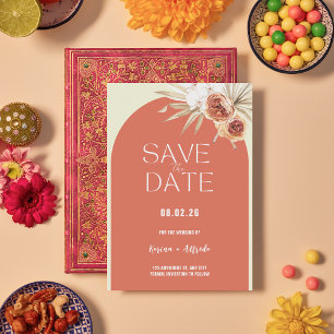 Plantilla de Aviso de Boda de Arcilla Terracota Bo