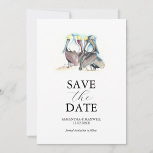 Plantilla de Aviso de Compromiso de Boda de Pelíca
