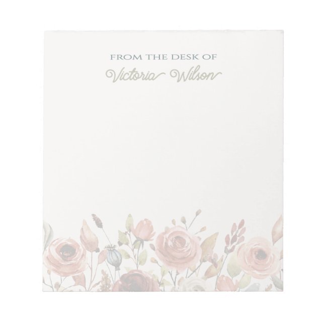 Plantilla de Bloc de notas de personalizable (Frente)