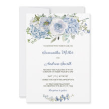 Plantilla de Boda Azul Polvoriento Elegante