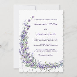 Plantilla de Boda de lavanda elegante