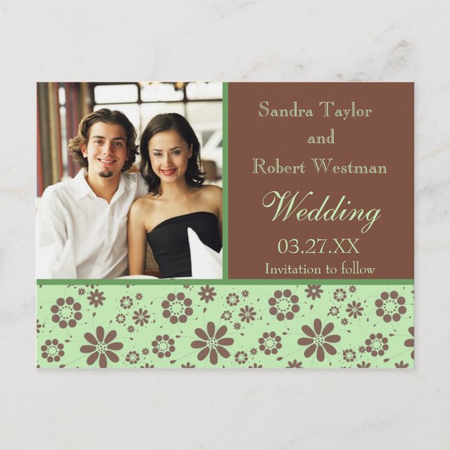 Plantilla de Boda de tarjeta de fotos (Anverso)