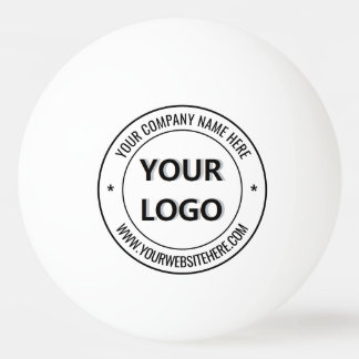 Plantilla de Bola de Ping Pong con Texto de Logoti