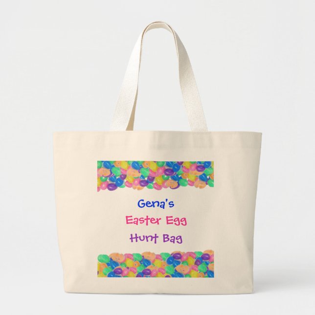Plantilla de bolsa de caza de huevos de Pascua (Frente)