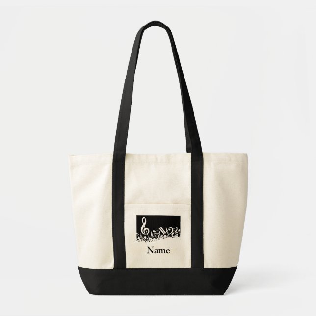 Plantilla de bolsa de música tote para profesor (Frente)