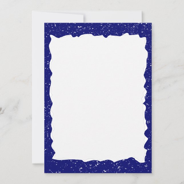 Plantilla de borde de Personalizado de papel azul  (Anverso)