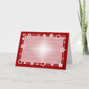 Plantilla de borde de tarjeta de navidades horizon