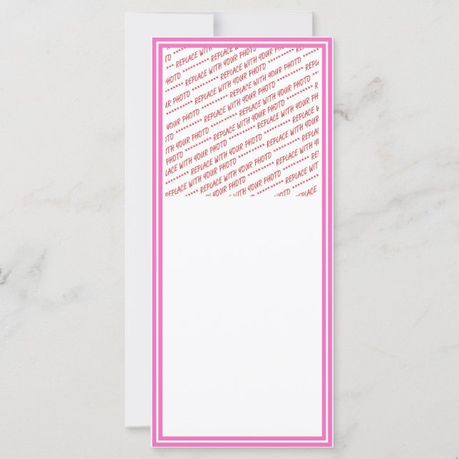 Plantilla de borde rosado recortado (Anverso)