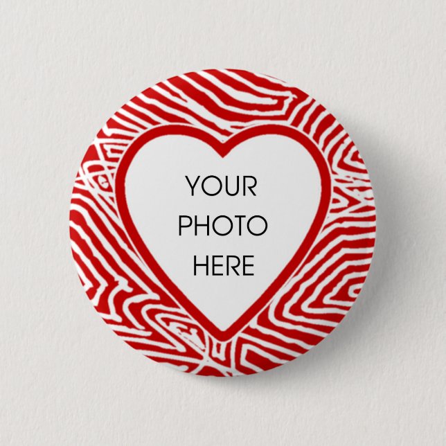 Plantilla de botón de borde cardíaco de huella dig (Anverso)