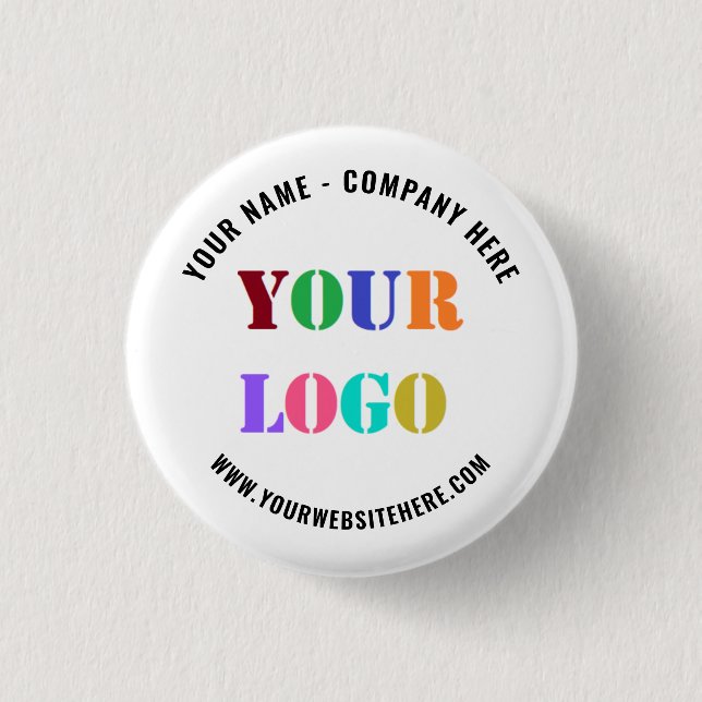 Plantilla de botón de promoción de texto para logo (Anverso)