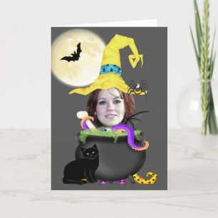Plantilla de bruja de Halloween