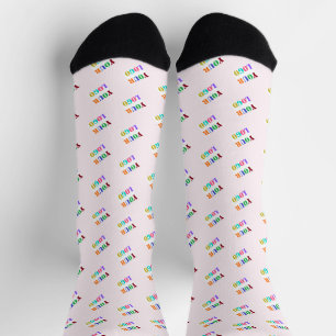 Plantilla de calcetines con logotipo de negocio di