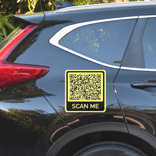 Plantilla de Calcomanía de Código QR Personalizado