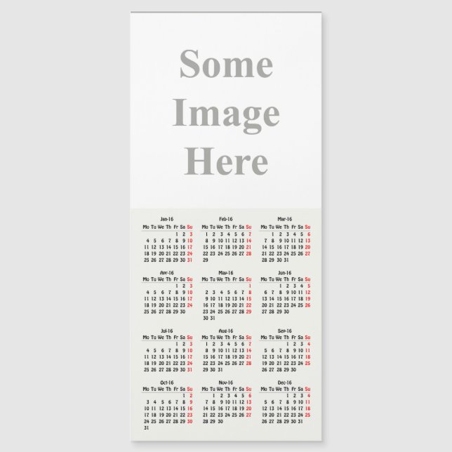 plantilla de calendario 2016 (Anverso)