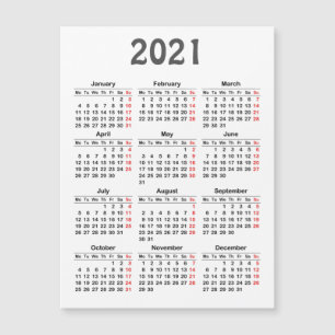 Plantilla de calendario 2021