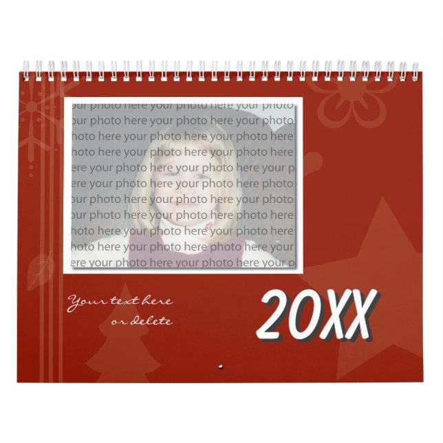 Plantilla de calendario de familia de Personalizab (Tapa)