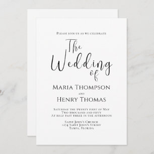 Plantilla de caligrafía de texto negro simple Mini