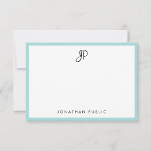 Plantilla de caligrafía moderna monogramada simple