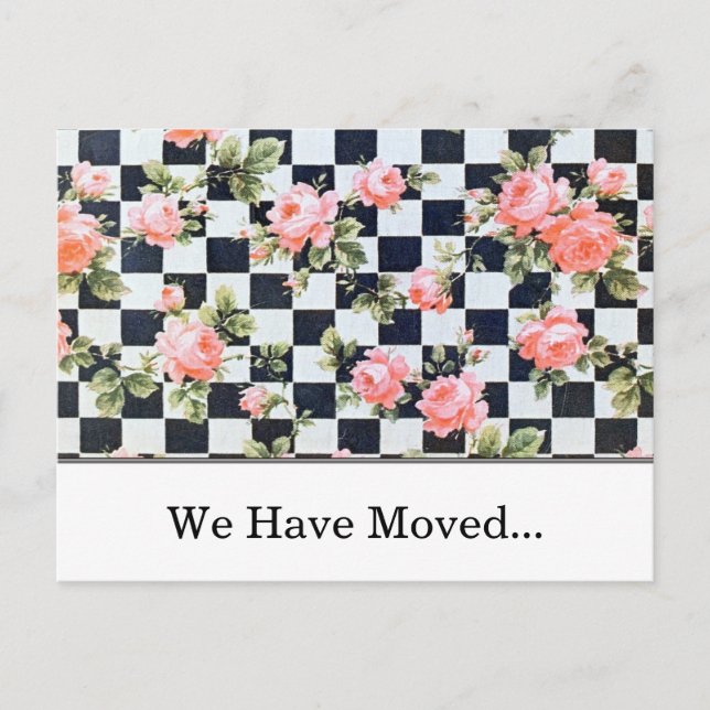 Plantilla de cambio de dirección de rosas rosadas  (Anverso)