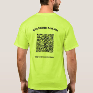 Plantilla de camiseta comercial de código QR con t