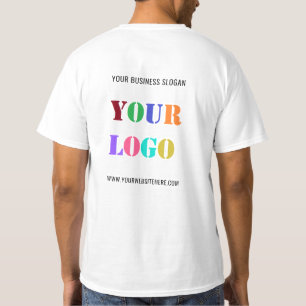 Plantilla de camiseta comercial de texto con logot