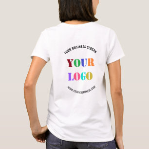 Plantilla de camiseta comercial de texto con logot