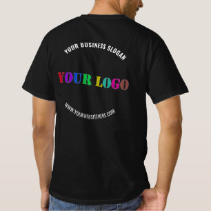 Plantilla de camiseta comercial de texto con logot