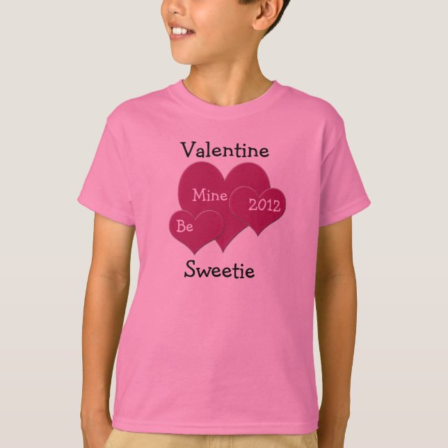 PLANTILLA DE CAMISETA EN T DE VALENTINE SWEETIE (Anverso)